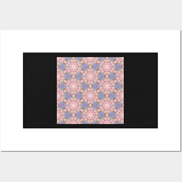 Watercolor Star Quilt Pattern 10 Wall Art by machare